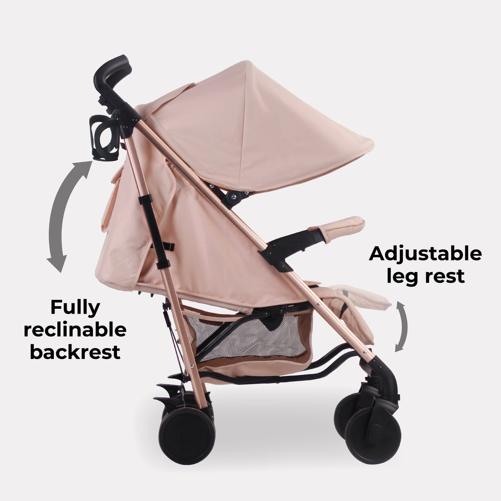 My Babiie MB51 Plus Stroller - Rose Gold Blush