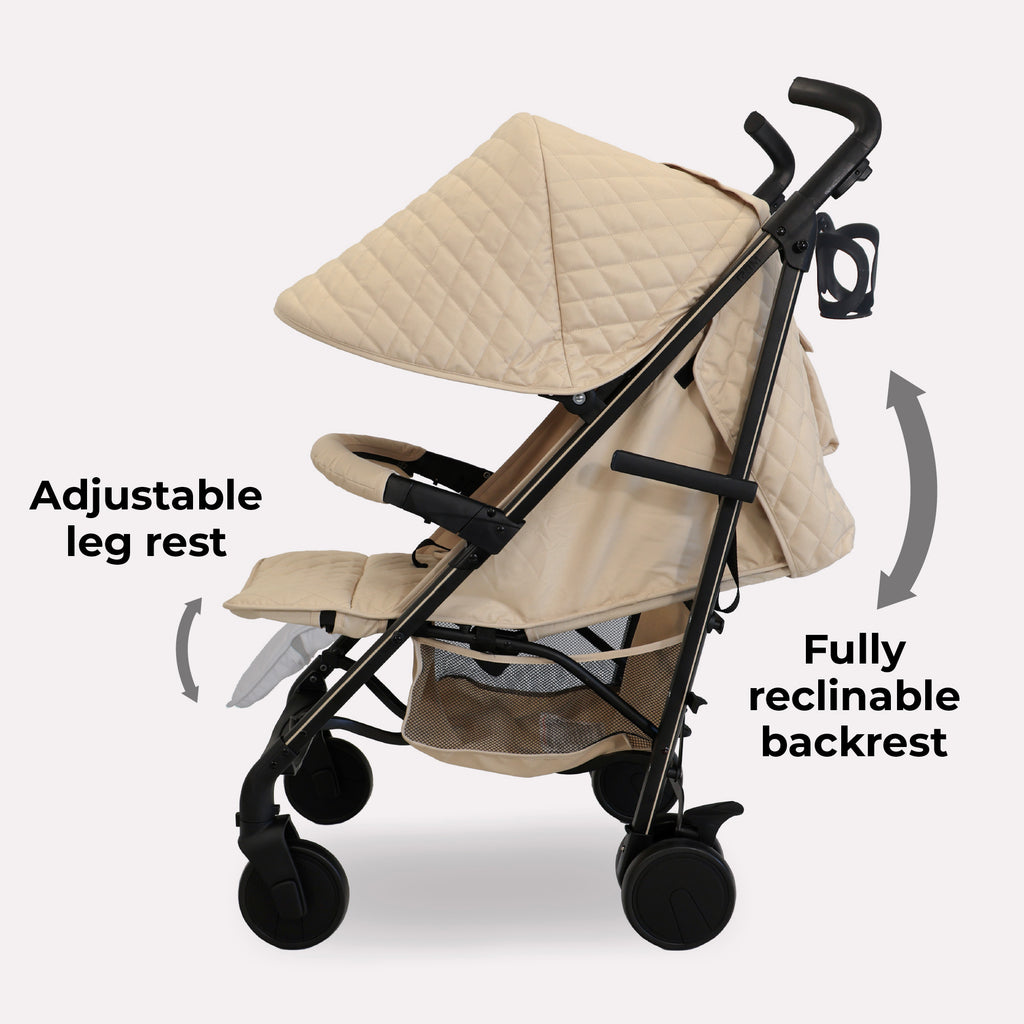 My Babiie MB51 Plus Stroller - Quilted Sand