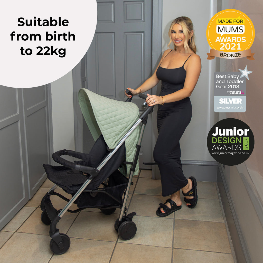 My Babiie MB51 Plus Stroller - Sage Green