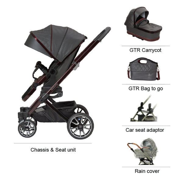 Mercedes-Benz Avantgarde GTX Pushchair and Carrycot Bundle - Tourmaline Ex Display
