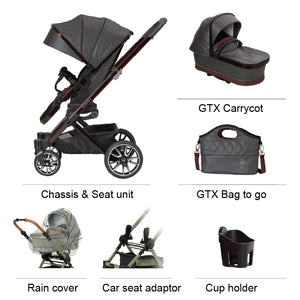 Mercedes-Benz Avantgarde GTX Pushchair and Carrycot Bundle - Tourmaline Ex Display