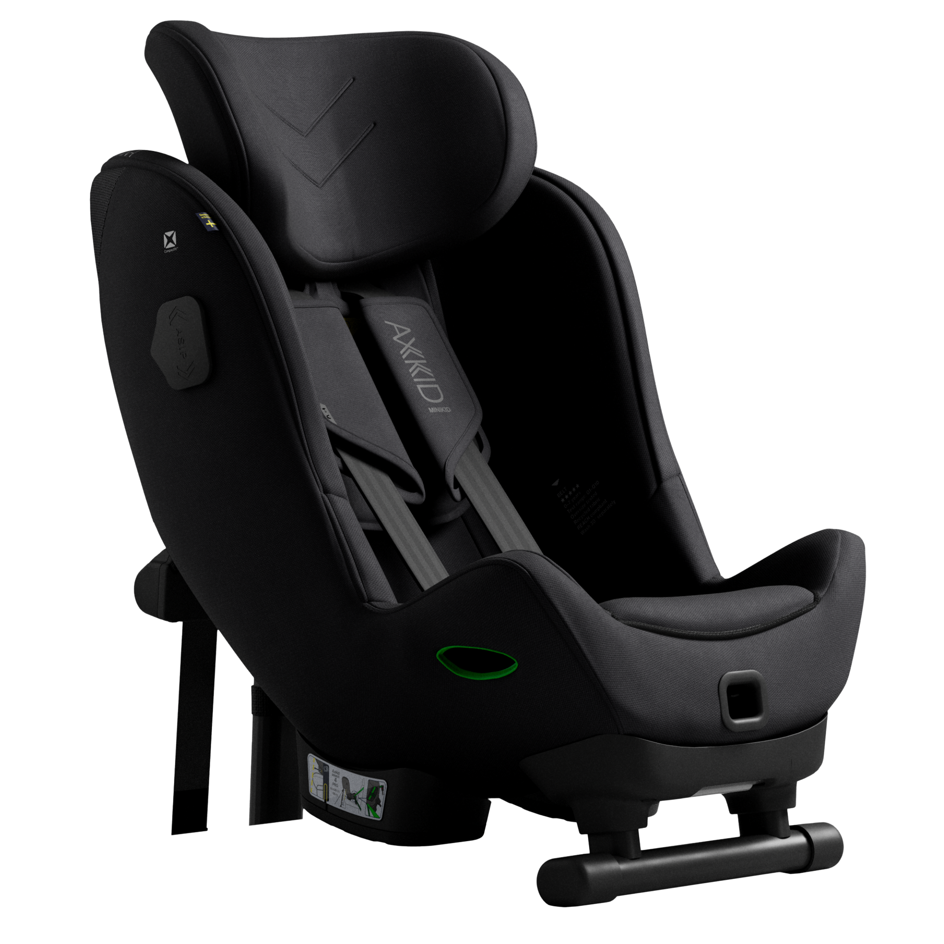 Axkid Minikid 4 Max Car Seat - Coastal Storm Black