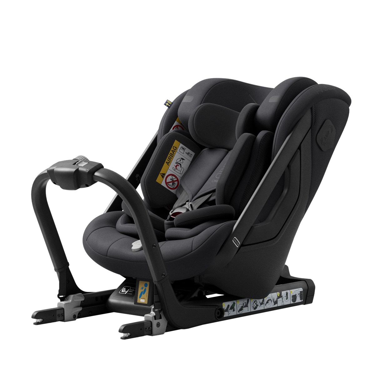 Axkid_OnePlus_3_Car_Seat_Coastal_Storm_Black_1