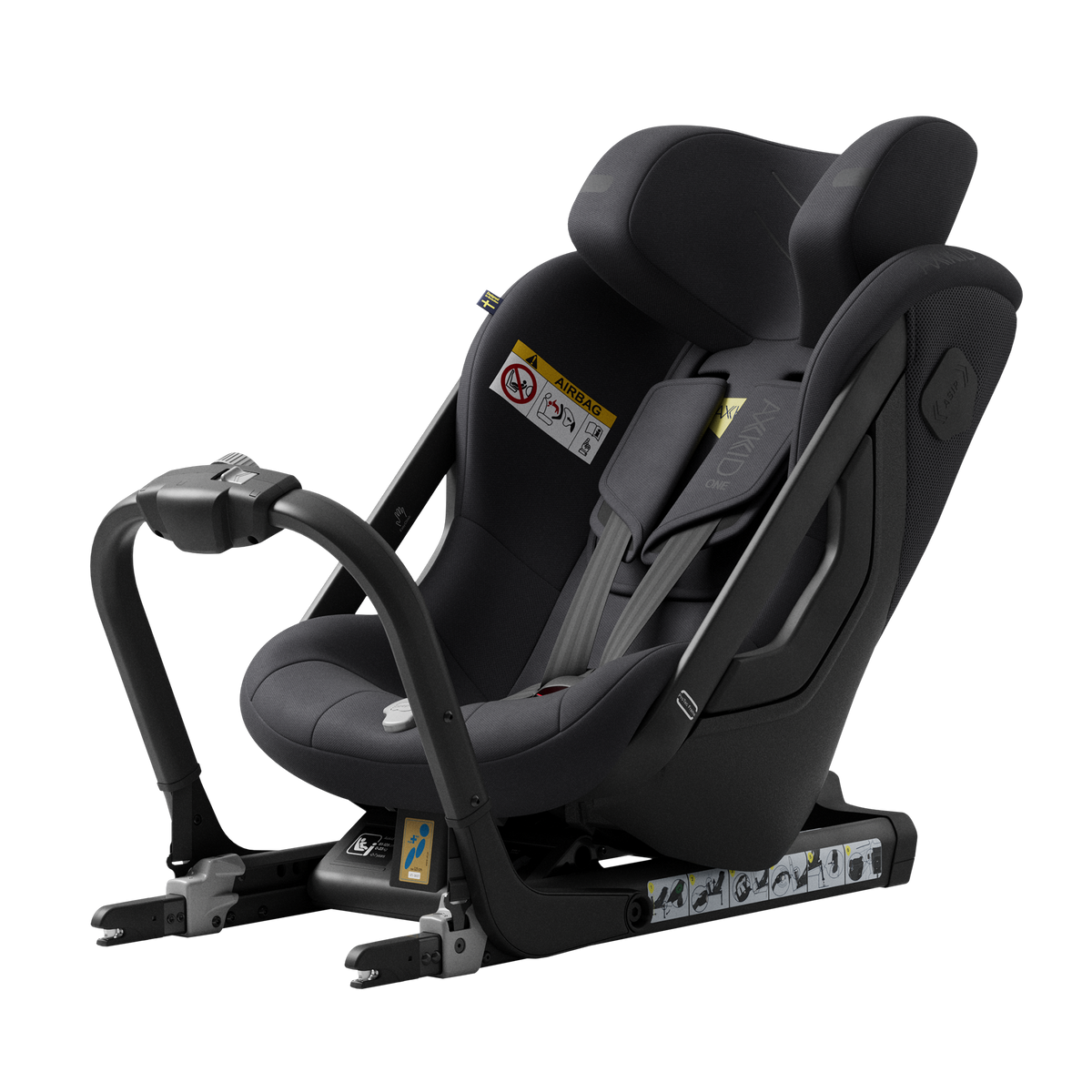 Axkid_OnePlus_3_Car_Seat_Coastal_Storm_Black_3