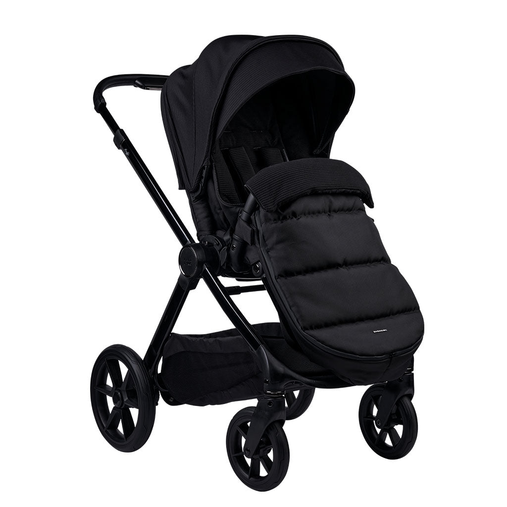 Bababing 18pc Raffi MKII Travel, Home & Feeding Bundle with spin car seat & Isofix base - Gloss Black