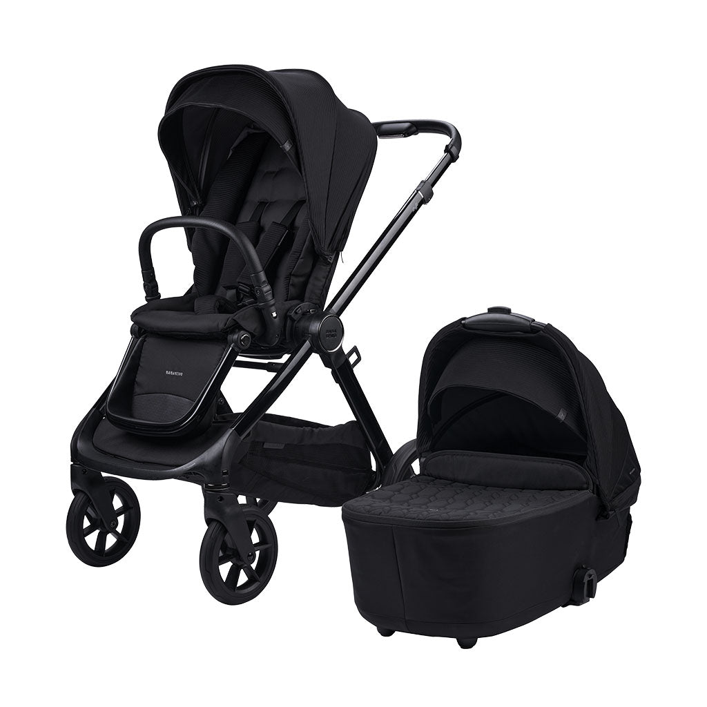 Bababing_18pc_Raffi_MKII_Travel_Home_and_Feeding_Bundle_with_spin_car_seat_and_Isofix_base_Gloss_Black_4