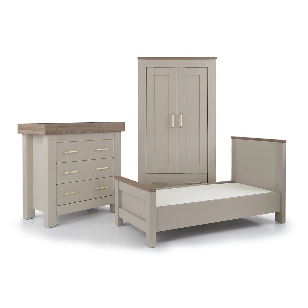 BabyStyle Bordeaux 3 Piece Nursery Furniture Set - Oatmeal
