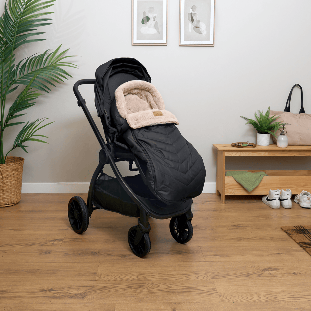 Clair de Lune Snug Universal Pushchair Footmuff Black