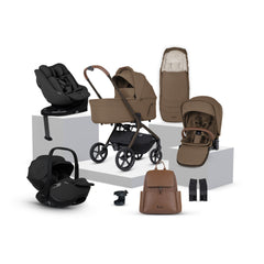 Silver Cross Breez Ultimate 360 Family Iconic Black Car Seat Bundle - Maple