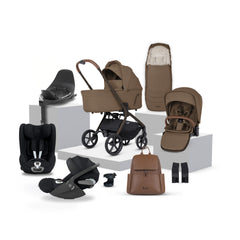 Silver Cross Breez Ultimate 360 Cloud T and Sirona T Black Car Seat Bundle - Maple