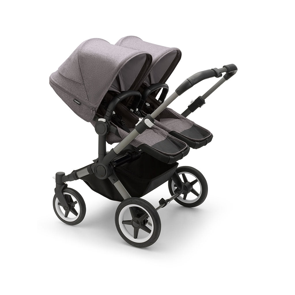 Bugaboo Donkey 5 Twin Pushchair and Carrycot - Grey Melange