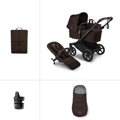 Bugaboo Donkey 6 Single Essential Pushchair Bundle - Cocoa Brown