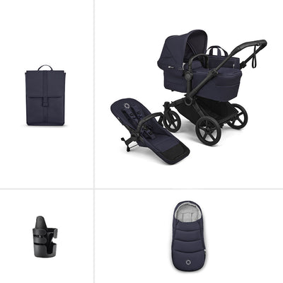 Bugaboo Donkey 6 Single Essential Pushchair Bundle - Deep Indigo