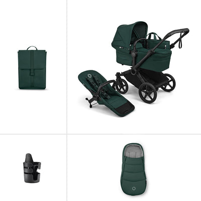 Bugaboo Donkey 6 Single Essential Pushchair Bundle - Fern Green
