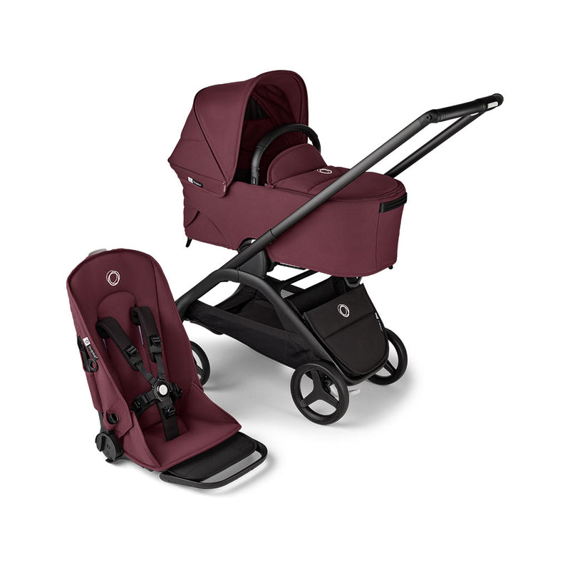 Bugaboo Dragonfly Pushchair and Carrycot - Dark Cherry