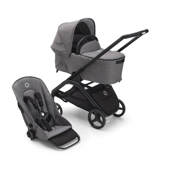 Bugaboo Dragonfly Pushchair and Carrycot - Grey Melange