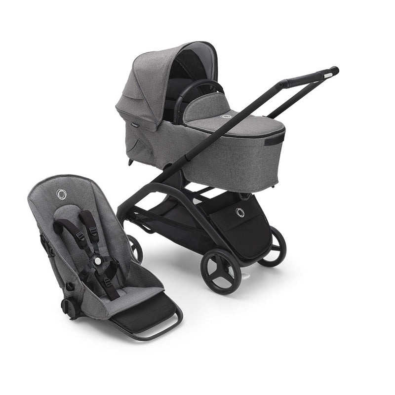 Bugaboo Dragonfly Pushchair and Carrycot - Grey Melange
