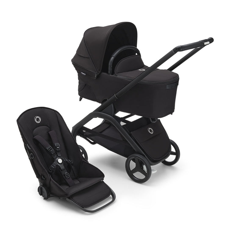Bugaboo Dragonfly Pushchair and Carrycot - Midnight Black