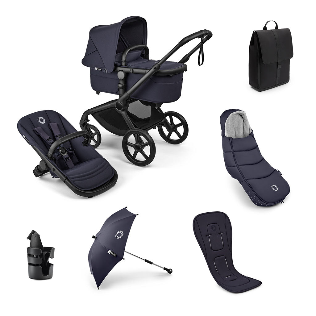 Bugaboo Fox 5 Renew Complete Pushchair Bundle - Deep Indigo