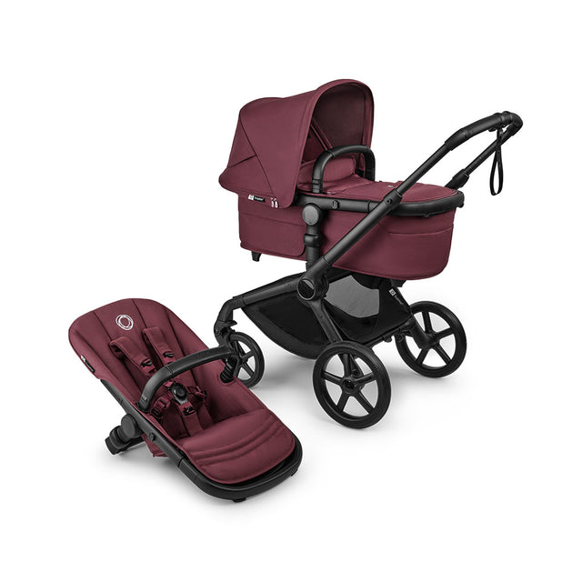 Bugaboo Fox 5 Renew Pushchair and Carrycot - Dark Cherry