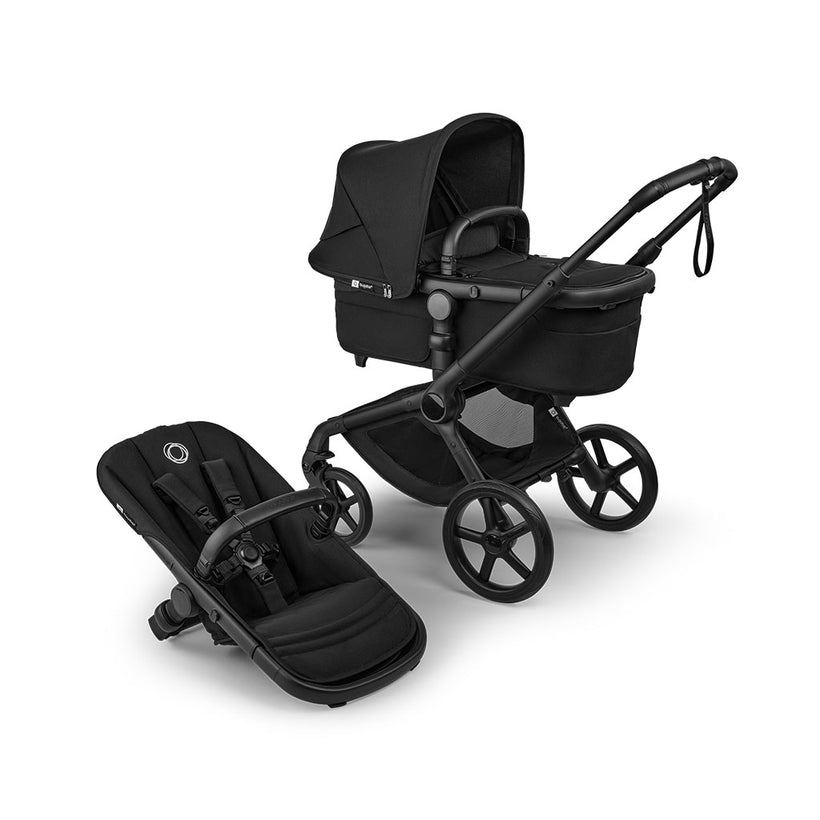 Bugaboo Fox 5 Renew Pushchair and Carrycot - Heritage Black - Clearance