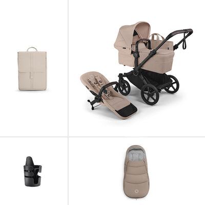 Bugaboo Donkey 6 Single Essential Pushchair Bundle - Desert Taupe