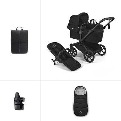 Bugaboo Donkey 6 Single Essential Pushchair Bundle - Heritage Black