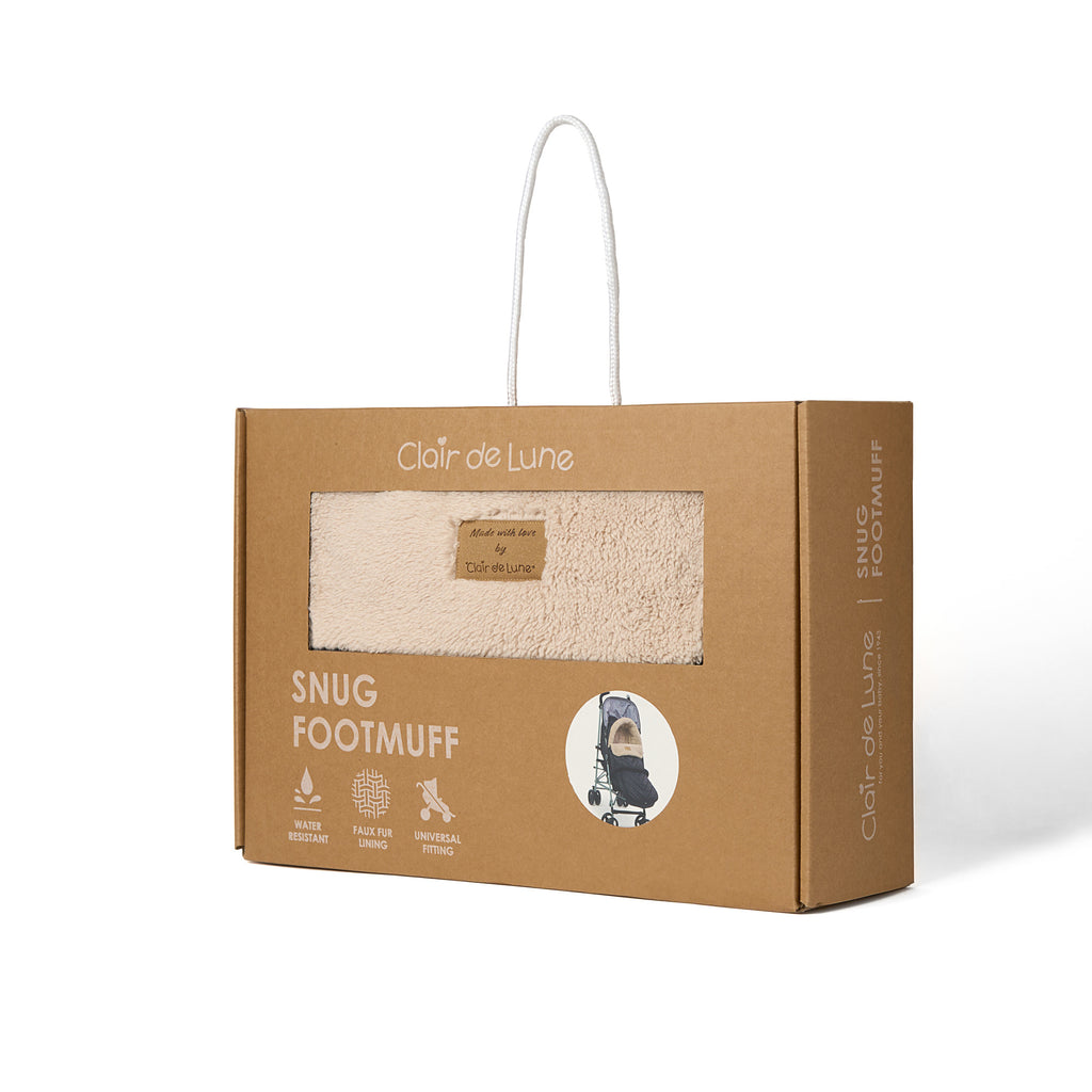 Clair de Lune Snug Universal Pushchair Footmuff Beige