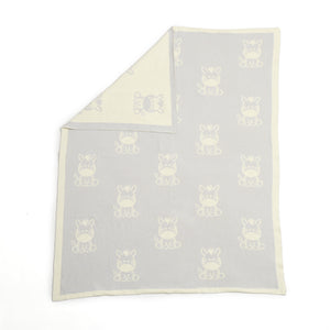 Clair De Lune Zebra Reversible Knitted Blanket - Chelsea Baby