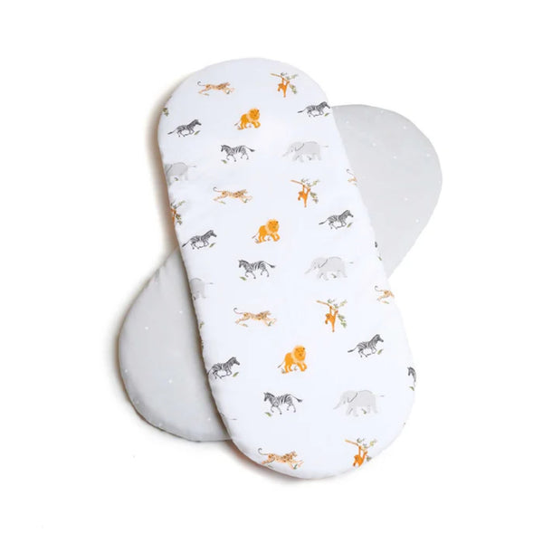 Clair de Lune Jungle Dreams 2 Pack Moses Basket Sheets - Chelsea Baby