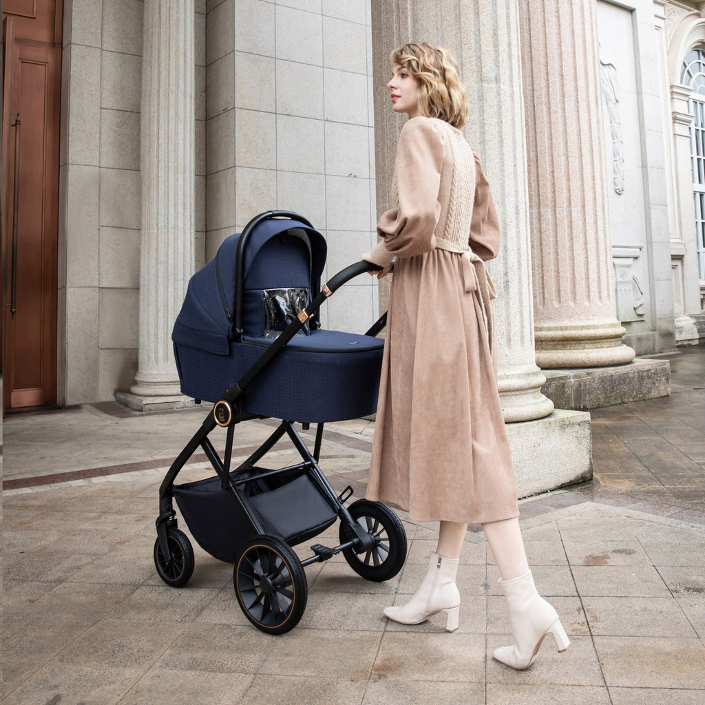 Babymore Chia Travel System Pecan with Base - Chelsea Baby