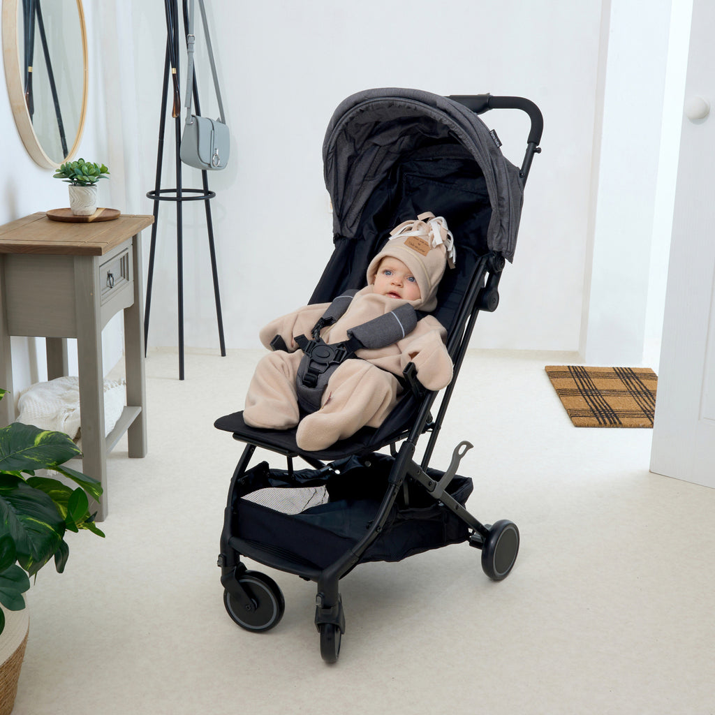 Clair De Lune Star Fleece Wrap (6-12 Months) Oatmeal