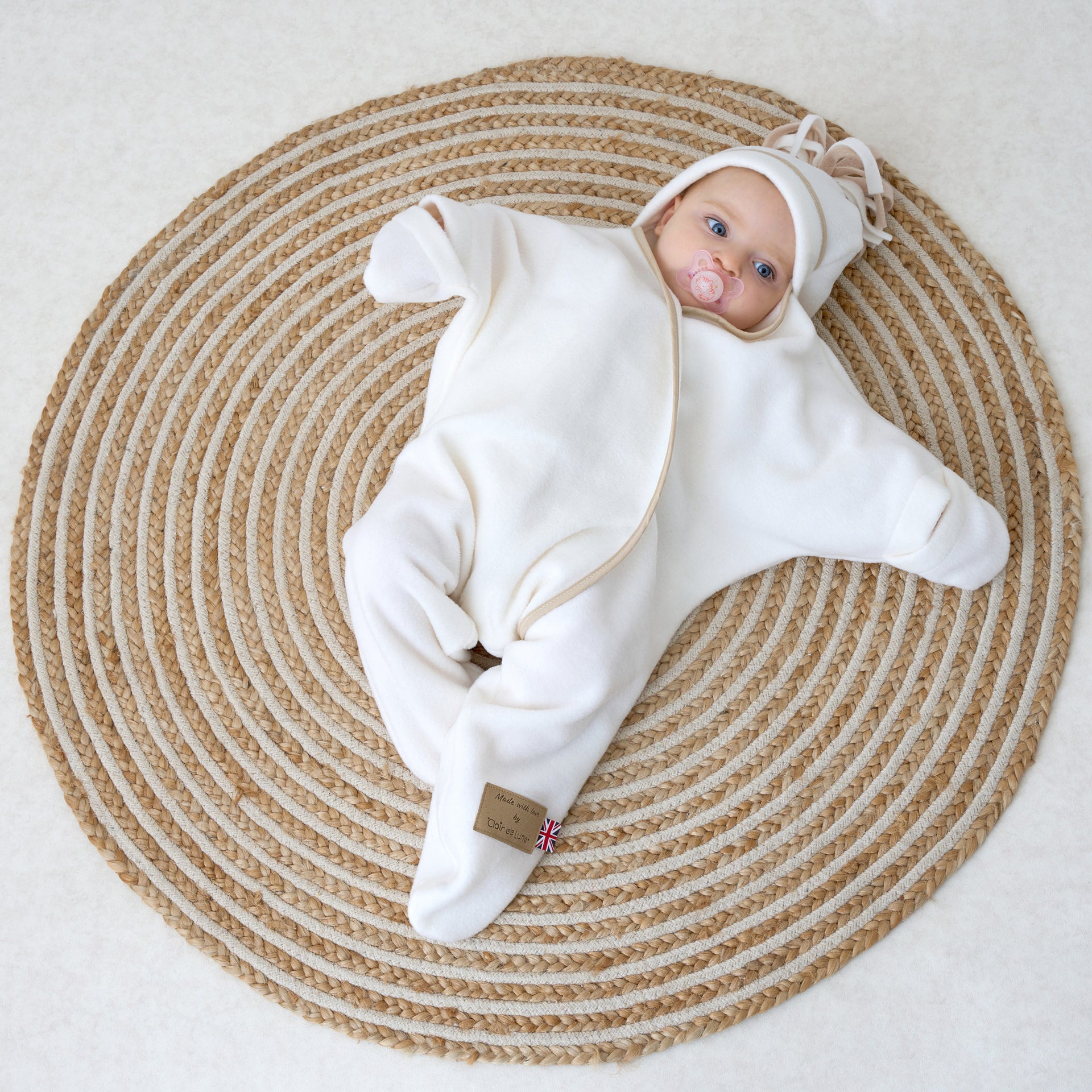Clair De Lune Star Fleece Wrap (0-6 Months) - Chelsea Baby