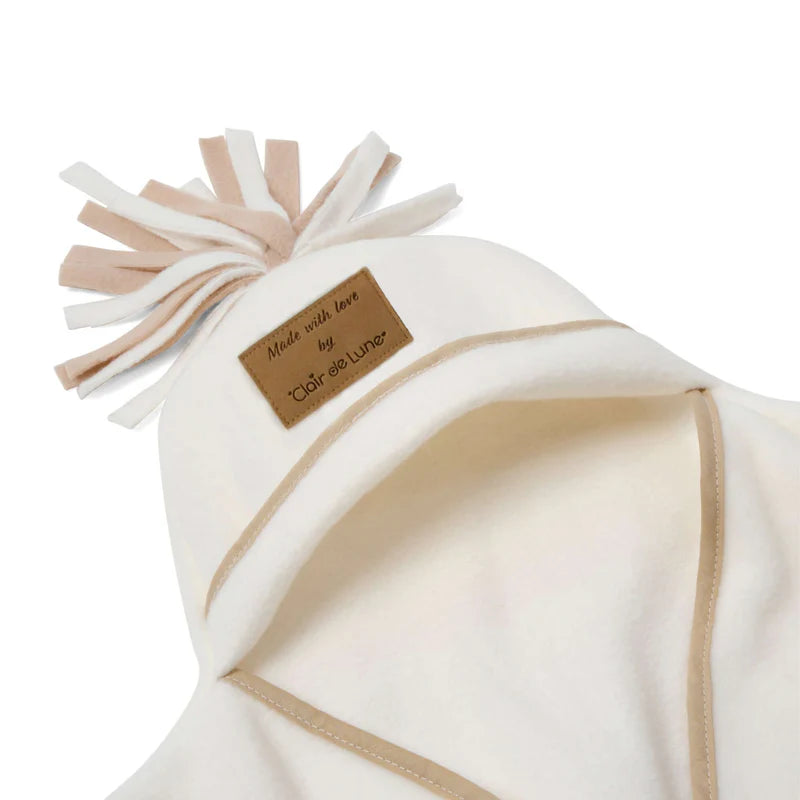 Clair De Lune Star Fleece Wrap (6-12 Months) Cream