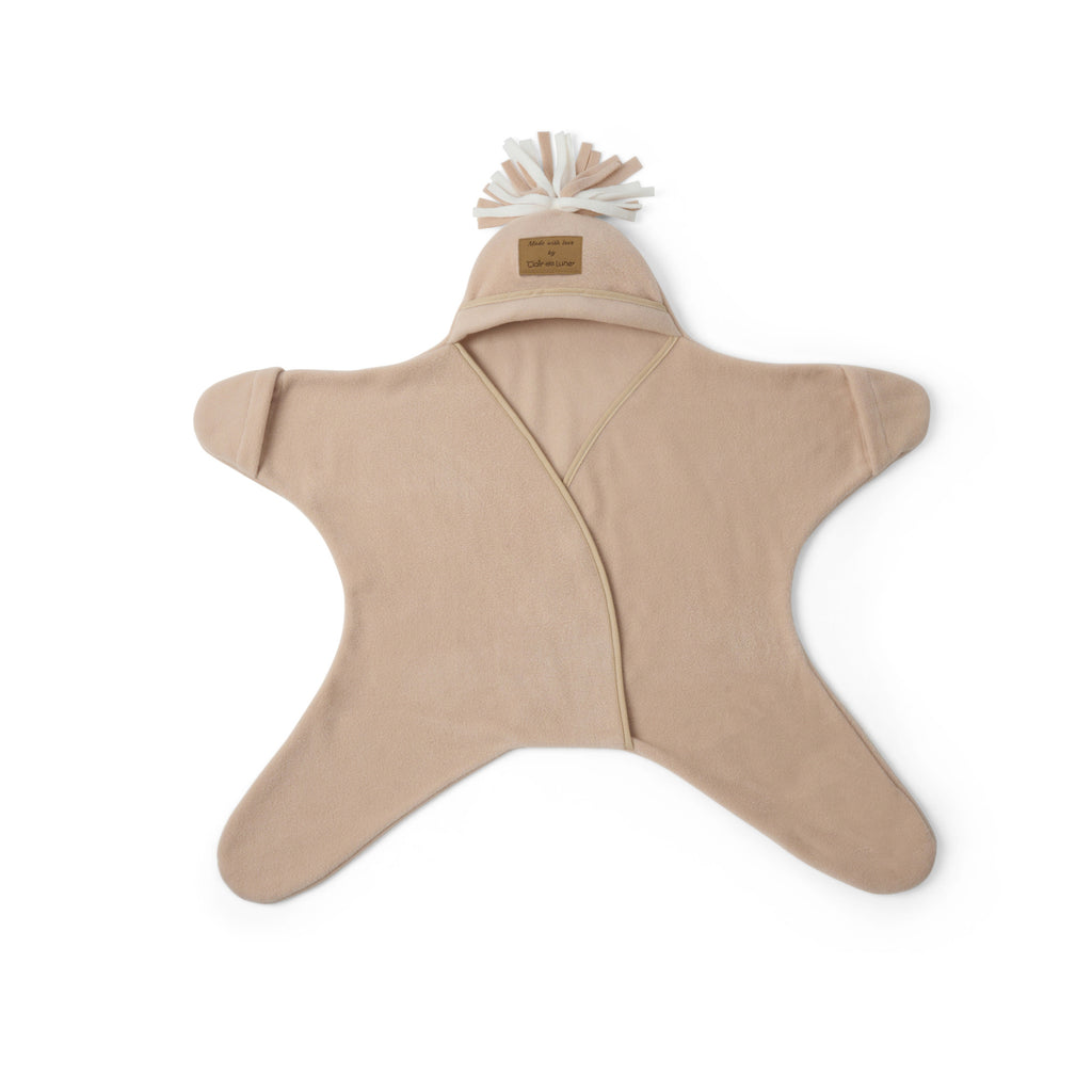 Clair De Lune Star Fleece Wrap (6-12 Months) Oatmeal