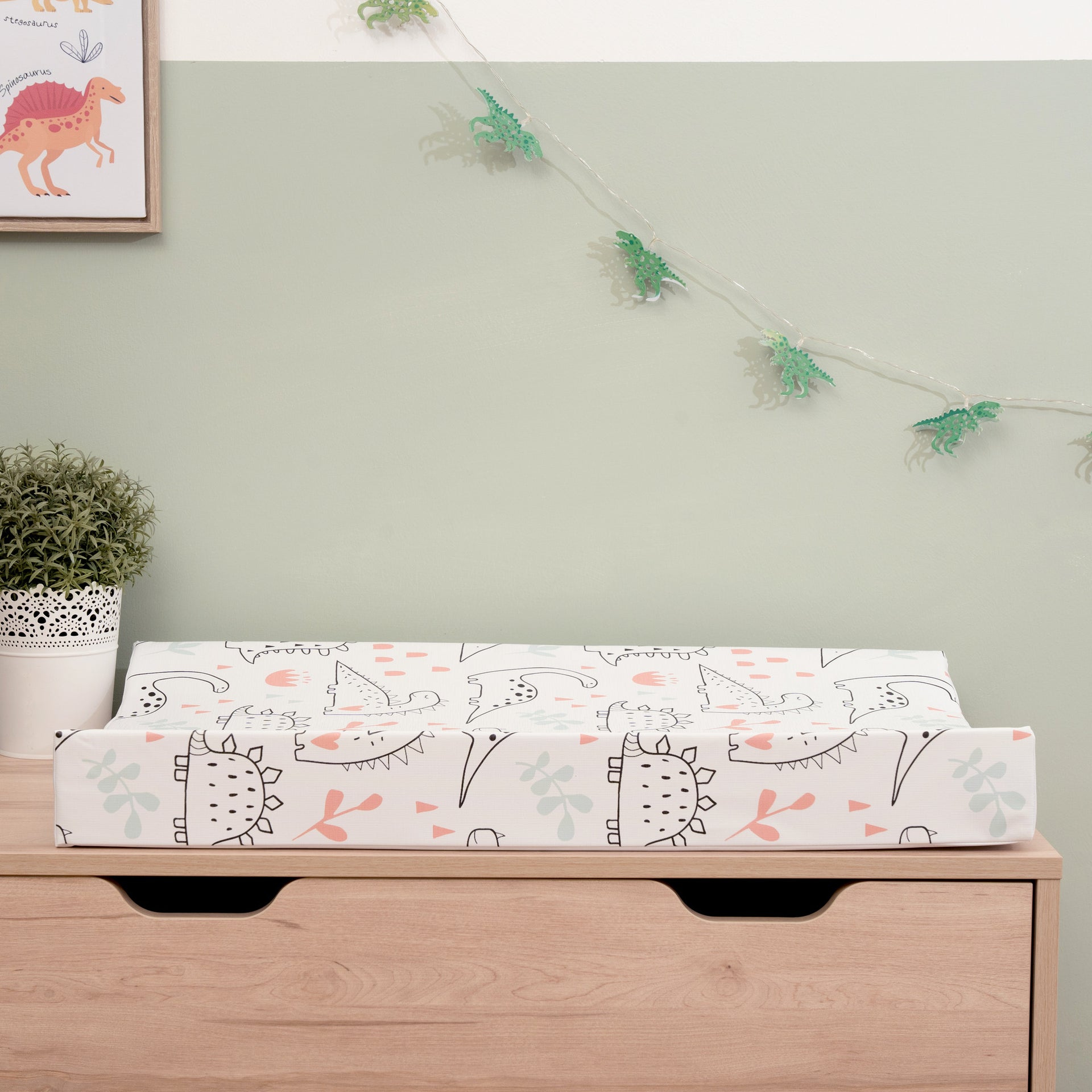 Clair De Lune Dinosaur Wedge Changing Mat - Chelsea Baby