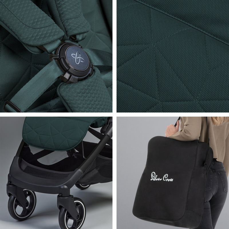 Silver Cross Clic 2 Stroller - Conifer