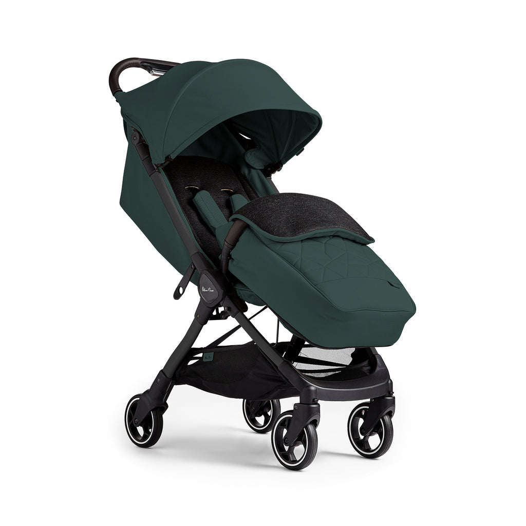 Silver Cross Clic 2 Stroller and Footmuff - Conifer