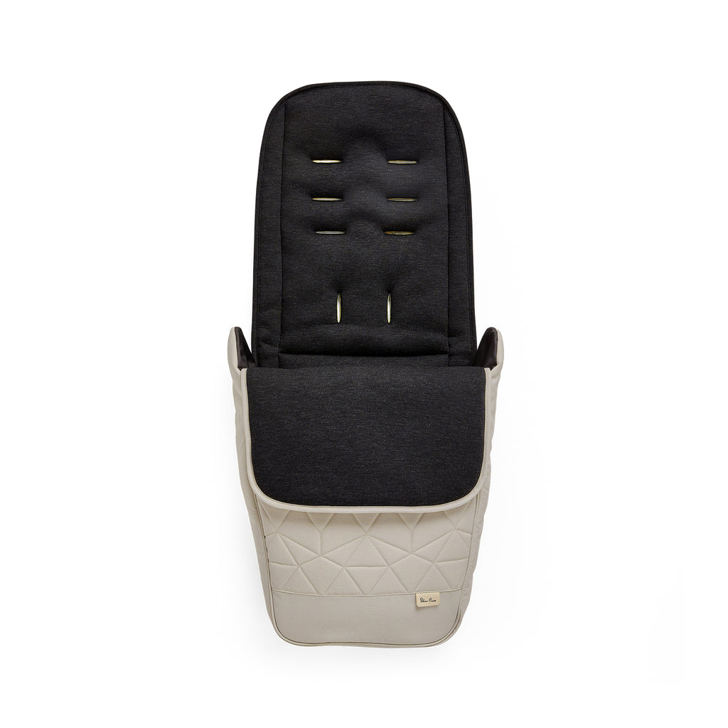 Silver Cross Clic 2 Stroller and Footmuff - Latte