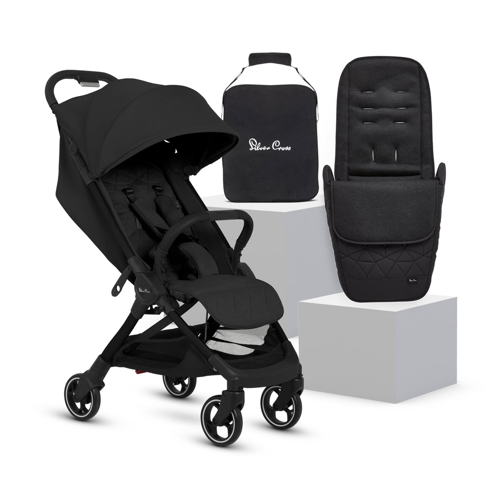 Silver Cross Clic 2 Stroller and Footmuff - Space