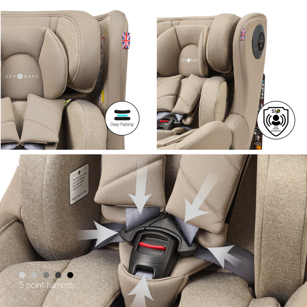Cozy N Safe Comet+ i-Size 360 Child Car Seat - Ecru