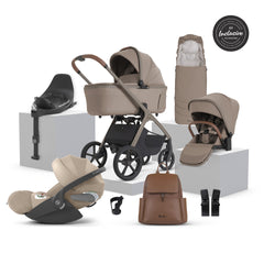 Silver Cross Cove 2 Ultimate 360 Cozy Beige Cloud T i-Size Plus Bundle - Champagne