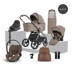 Silver Cross Cove 2 Ultimate 360 Coconut Brown Cloud T i-Size Plus Bundle - Champagne