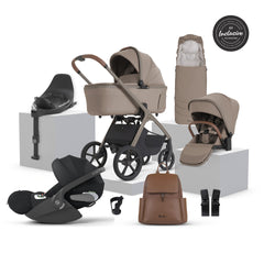 Silver Cross Cove 2 Ultimate 360 Sepia Black Cloud T i-Size Plus Bundle - Champagne