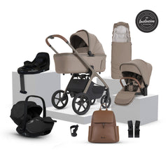 Silver Cross Cove 2 Ultimate 360 Iconic Black Car Seat Bundle - Champagne