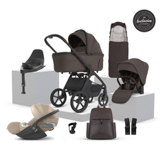 Silver Cross Cove 2 Ultimate 360 Cozy Beige Cloud T i-Size Plus Bundle - Chocolate