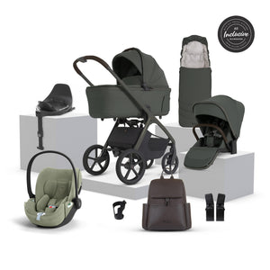 Silver Cross Cove 2 Ultimate 360 Sage Green Cloud T i-Size Plus Bundle - Pewter