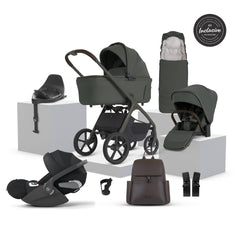 Silver Cross Cove 2 Ultimate 360 Sepia Black Cloud T i-Size Plus Bundle - Pewter