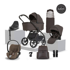 Silver Cross Cove 2 Ultimate 360 Coconut Brown Cloud T i-Size Plus Bundle - Chocolate