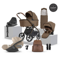 Silver Cross Cove 2 Ultimate 360 Cozy Beige Cloud T i-Size Plus Bundle - Maple